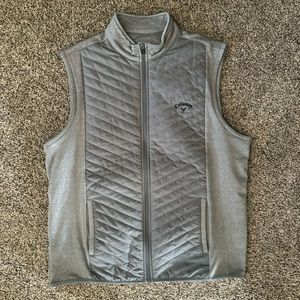 Callaway Vest Gray Full Zip Jacket Golf Size XL